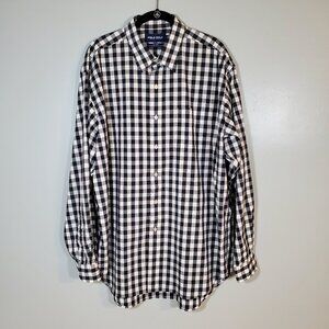 Ralph Lauren Polo Golf Black and White Check Button Up Shirt Size XL